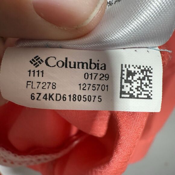 Columbia PFG Button-Up Shirt Women’s Size XL Omni-Shade Long Sleeve Melon Color - Picture 8 of 9